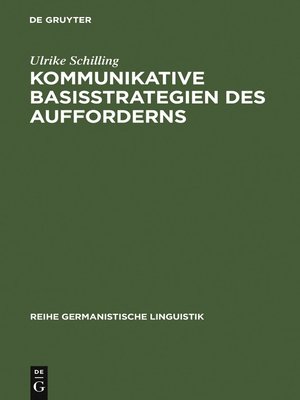 cover image of Kommunikative Basisstrategien des Aufforderns